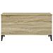 Tavolino Salotto Rovere Sonoma 90x44,5x45 Cm Legno Multistrato - Foto miniatura 6