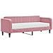 Divano Letto Con Materasso Rosa 80x200 Cm In Velluto - Foto miniatura 1