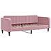Divano Letto Con Materasso Rosa 80x200 Cm In Velluto - Foto miniatura 3