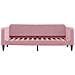 Divano Letto Con Materasso Rosa 80x200 Cm In Velluto - Foto miniatura 7