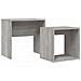 Tavolini Salotto Impilabili 2pz Grigio Sonoma Legno Multistrato - Foto miniatura 2