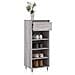 Scarpiera Grigio Sonoma 40x36x105 Cm In Legno Multistrato - Foto miniatura 6