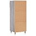 Scarpiera Grigio Sonoma 40x36x105 Cm In Legno Multistrato - Foto miniatura 8