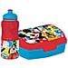 Disney Set Borraccia Da 380 Ml E Sandwich Box Rossa Per Bambini In Plastica Mickey Mouse Con Banda Antiscivolo E Chiusura Di Sicurezza - Foto miniatura 1
