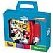Disney Set Borraccia Da 380 Ml E Sandwich Box Rossa Per Bambini In Plastica Mickey Mouse Con Banda Antiscivolo E Chiusura Di Sicurezza - Foto miniatura 2