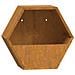 Fioriere Da Parete 2 Pz Ruggine In Acciaio Corten 30x10x25 Cm - Foto miniatura 4