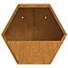 Fioriere Da Parete 2 Pz Ruggine In Acciaio Corten 30x10x25 Cm - Foto miniatura 5