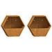 Fioriere Da Parete 2 Pz Ruggine In Acciaio Corten 30x10x25 Cm - Foto miniatura 1