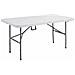 Tavolo In Acciaio E Plastica Richiudibile 120x60x74 H Cm - Foto miniatura 1