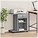 Supporto Per Stampante Con Ruote Grigio Sonoma 60x40x68,5 Cm - Foto miniatura 3