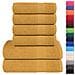 Set Asciugamani 8 Pz Oro 360 Gsm 100% Cotone - Foto miniatura 2