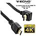 Cavo Hdmi /hdmi 19p M /m 3 Mt 1,4bv 1 Terminale Curvo 90ã‚â° - Foto miniatura 1