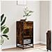 Credenza Rovere Fumo 35,5x35x76 Cm In Truciolato - Foto miniatura 3