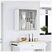 Pensile Da Cucina Con Porta In Vetro Lucca Grigio Cemento - Foto miniatura 3