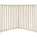 Cancello per Cani Pieghevole 2 Pannelli 160 cm Massello Abete - Foto miniatura 4