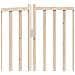 Cancello per Cani Pieghevole 2 Pannelli 160 cm Massello Abete - Foto miniatura 8