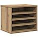 Organizer per Scrivania Rovere Artigianale 36x26x29.5 cm Legno Compensato - Foto miniatura 1