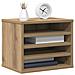 Organizer per Scrivania Rovere Artigianale 36x26x29.5 cm Legno Compensato - Foto miniatura 3
