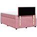 Giroletto a Molle con Materasso Rosa 120x190 cm in Velluto - Foto miniatura 8
