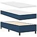 Letto a Molle con Materasso e Panchina Blu 80x200 cm Tessuto - Foto miniatura 3