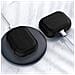 Custodia Protettiva In Tpu Compatibile Con Airpods 1/2 - Texture In Pelle, Antiurto Black - Foto miniatura 4