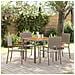Set da Pranzo per Giardino 5 pcs Grigio 90 x 90 x 75 cm - Foto miniatura 2