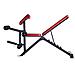 LS3859 Panca di allenamento con peso regolabile Schienale regolabile Sedile regolabile Gym Nero, Rosso - Foto miniatura 1