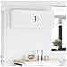 Pensile cucina 2 pcs Bianco 50 x 31 x 40 cm Legno multistrato - Foto miniatura 4