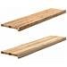 Gradini 2 pz 110x25x2 cm in Rovere Massello Non Trattato - Foto miniatura 4