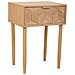 Comodino In Legno Con 1 Cassetto Marrone 41x33x60 - Foto miniatura 1