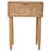 Comodino In Legno Con 1 Cassetto Marrone 41x33x60 - Foto miniatura 2