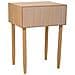 Comodino In Legno Con 1 Cassetto Marrone 41x33x60 - Foto miniatura 4