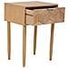 Comodino In Legno Con 1 Cassetto Marrone 41x33x60 - Foto miniatura 5