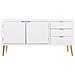 Credenza In Legno Bianco 145x42x71,5h - Foto miniatura 2