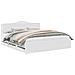 Struttura del letto Bianco 200 x 200 cm Legno Ingegnerizzato - Foto miniatura 1