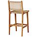 Sgabello Da Banco Derby In Teak Naturale Con Intreccio In Rattan Pe - Foto miniatura 4
