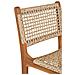 Sgabello Da Banco Derby In Teak Naturale Con Intreccio In Rattan Pe - Foto miniatura 5
