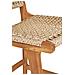 Sgabello Da Banco Derby In Teak Naturale Con Intreccio In Rattan Pe - Foto miniatura 6