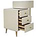 Consolle Trucco Vkh21-bianco-legno-120x40x75 Cm - Foto miniatura 6