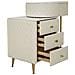 Consolle Trucco Vkh21-bianco-legno-120x40x75 Cm - Foto miniatura 6