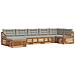 Set divani con cuscino 7 pcs Grigio Naturale e Chiaro - Foto miniatura 1