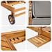 Lettino da sole 100% Poliestere Teak Solido - Foto miniatura 7