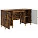 Scrivania Rovere Fumo 142,5 x 50 x 75 cm Legno ingegnerizzato - Foto miniatura 3