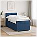 Letto box spring con materasso Blu 80 x 200 cm Tessuto - Foto miniatura 2
