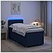 Letto box spring con materasso Blu 80 x 200 cm Tessuto - Foto miniatura 4