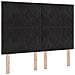 Letto box spring con materasso Nero 140 x 200 cm Velluto - Foto miniatura 4