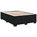 Letto box spring con materasso Nero 140 x 200 cm Velluto - Foto miniatura 5
