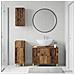Set di armadietti da bagno in 3 pezzi ARNHEM Legno antico - Foto miniatura 4