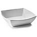 63573 - Piatto da portata rettangolare classico in melamina 33x33x9 cm - Bianco - Foto miniatura 1