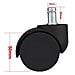 ICA-CT 892-WHE Ruota a Clip Sostitutiva per Sedie - Foto miniatura 2